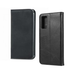 Capa Flip de Couro com Bolso Interno para Samsung Galaxy S20 FE Preto